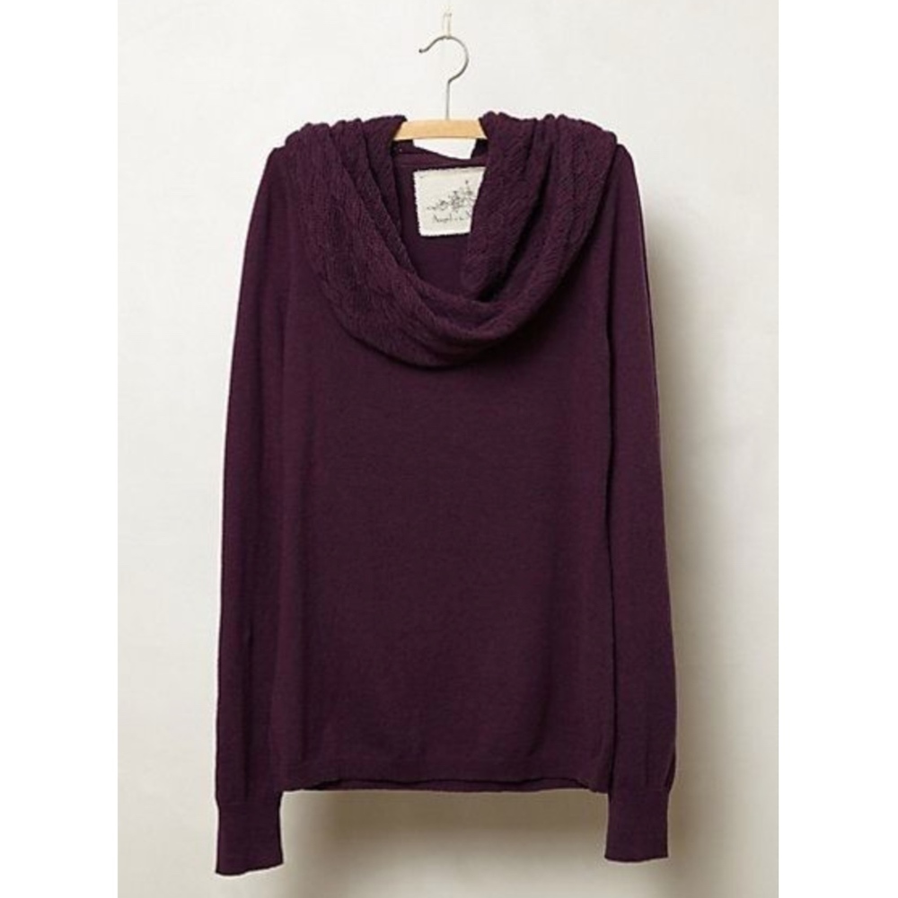 Angel Of The North Anthro Meriwether Cowlneck Top